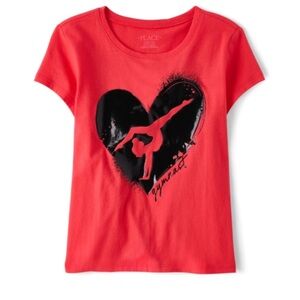 NEW - The Children’s Place
Girls Gymnast Graphic Tee - Light Siam Small (5/6)